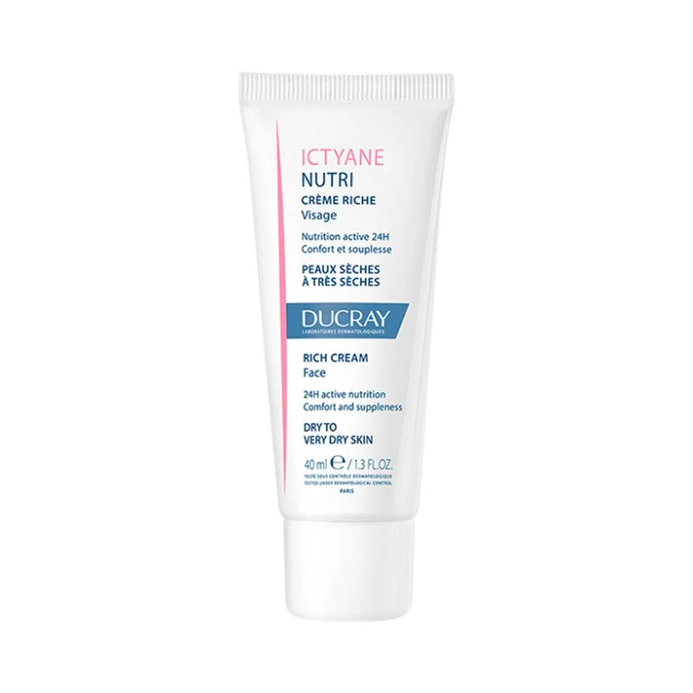 Ducray-ICTYANE-NUTRI-creme-riche-visage-40ml-nova-parapharmacie-casablanca DUCRAY ICTYANE HYDRA CREME LEGERE VISAGE 40ML - الصورة 1